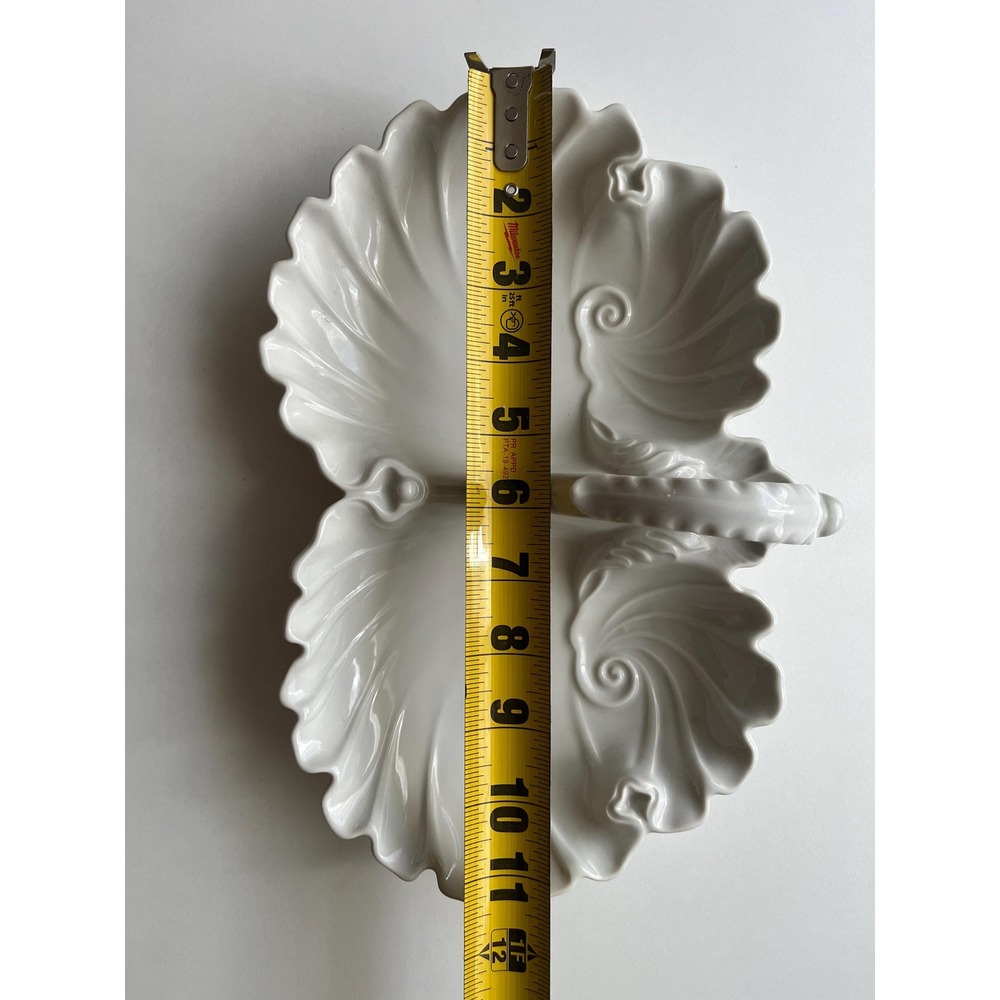 West Germany Vintage Double Leaf Relish/Snack dish - Picture 2 of 7